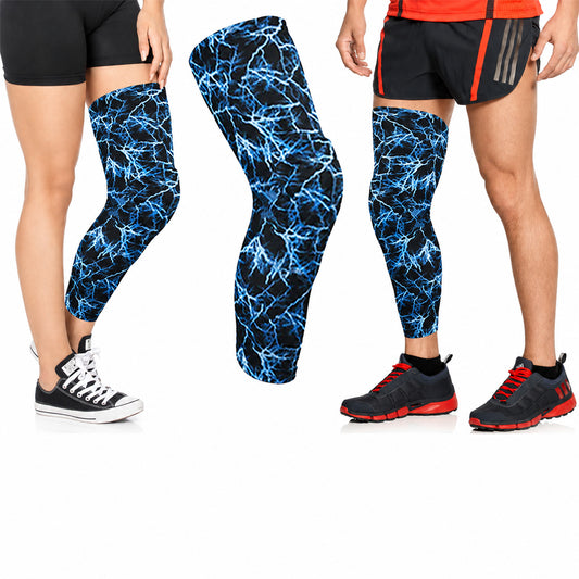 Padded Knee Compression Leg Sleeve – Stretch Support for Exercise