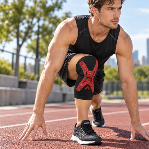 Knee Compression Support Sleeve – Pull-On Stretch Knee Brace