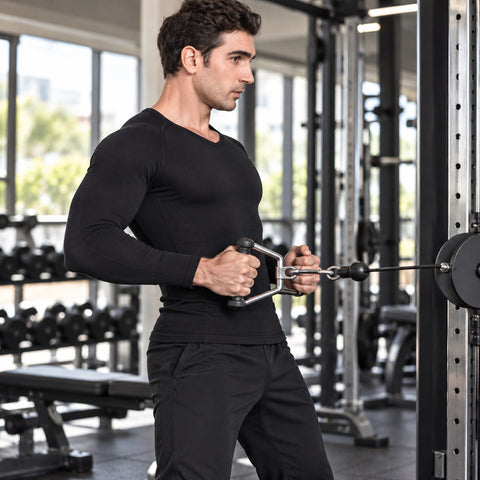 Men's Long-Sleeve Compression Shirt – Stretch Thermal Base Layer