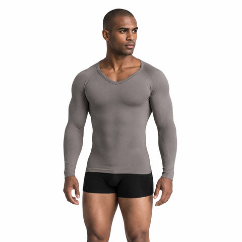 Men's Long-Sleeve Compression Shirt – Stretch Thermal Base Layer