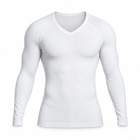 Men's Long-Sleeve Compression Shirt – Stretch Thermal Base Layer