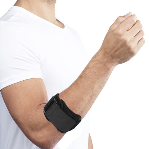 Adjustable Tennis Elbow Strap for Men & Women – Latex-Free Forearm Support for Tennis & Golfer’s Elbow, 1-Pack or 2-Pack