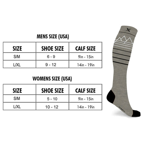 3-Pack: Premium Merino Wool Compression Boot Socks - Designed for Winter, Hiking, Camping, Snowboarding, Skiing