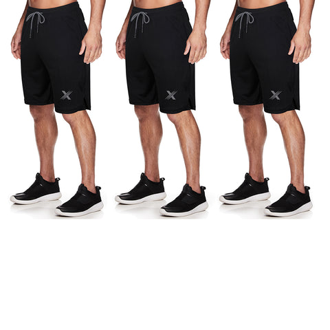 Men's Essential Lightweight Workout, Fitness and Running Shorts for Performance (3-Pack)