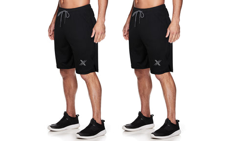Men's Essential Lightweight Workout, Fitness and Running Shorts for Performance (2-Pack)