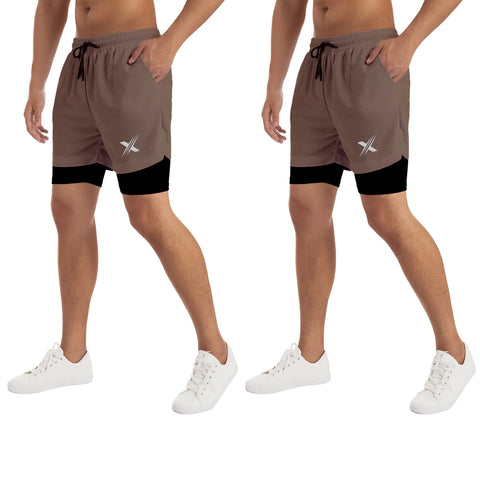 Men's Essential Lightweight Workout, Fitness and Running Shorts for Performance (2-Pack)