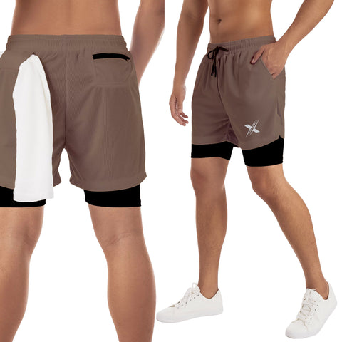 Men's Essential Lightweight Workout, Fitness and Running Shorts for Performance (2-Pack)
