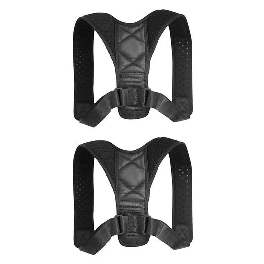 2-Pack: Adjustable Posture Clavicle Support Corrector Back Shoulders Brace