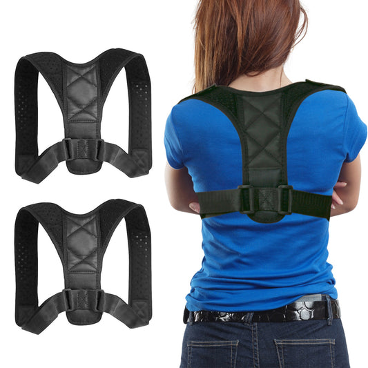 2-Pack: Adjustable Posture Clavicle Support Corrector Back Shoulders Brace