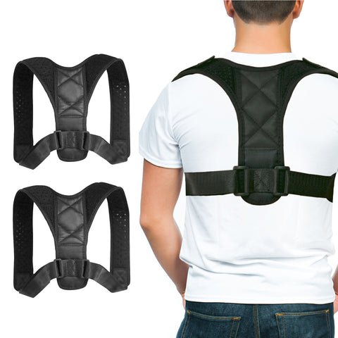 2-Pack: Adjustable Posture Clavicle Support Corrector Back Shoulders Brace