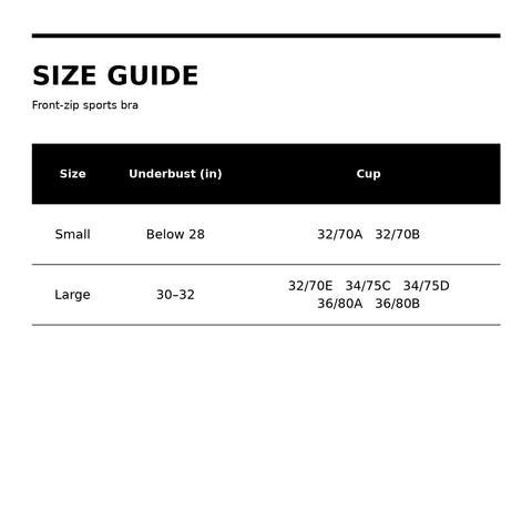 Front-Zip Sports Bras, 3-Pack – Comfortable Support, Small or Large