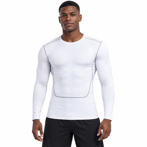 Men's Quick-Dry Long-Sleeve Shirt – Stretch Walking and Workout Top