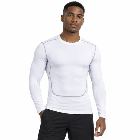 Men's Quick-Dry Long-Sleeve Shirt – Stretch Walking and Workout Top
