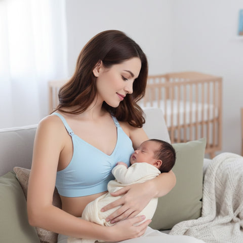 Mother’s Love Nursing Bra – Front-Open Breastfeeding Bra with Adjustable Straps, Soft Stretch Support, Comfortable Maternity & Postpartum Bra