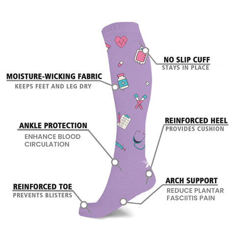 3-Pack: Knee-High Compression Socks – Support Socks for Circulation, Swelling & All-Day Comfort (Men & Women)
