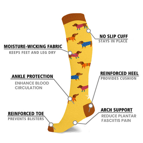 3-Pack: Knee-High Compression Socks – Support Socks for Circulation, Swelling & All-Day Comfort (Men & Women)