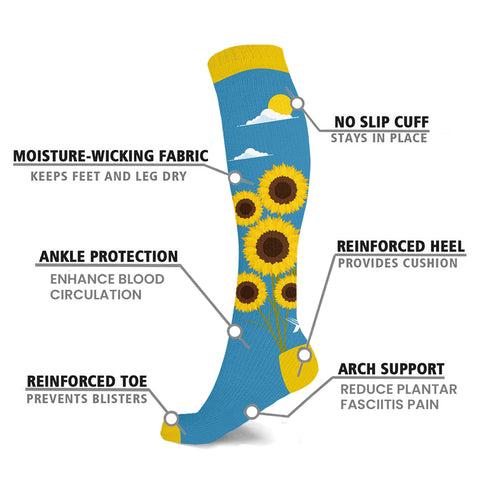 3-Pack: Knee-High Compression Socks – Support Socks for Circulation, Swelling & All-Day Comfort (Men & Women)