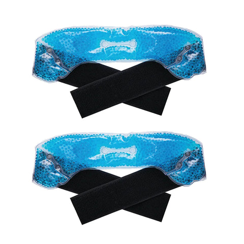 2-Pack: Hot & Cold Migraine Relief Headband Wrap – Gel Bead Therapy for Headache, Sinus Pressure & Tension Relief with Adjustable Strap