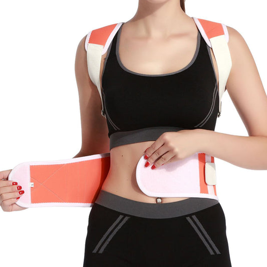 Adjustable Back Support Brace and Compression Belt – Double-Pull Waist Wrap