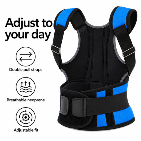 Adjustable Back Support Brace and Compression Belt – Double-Pull Waist Wrap