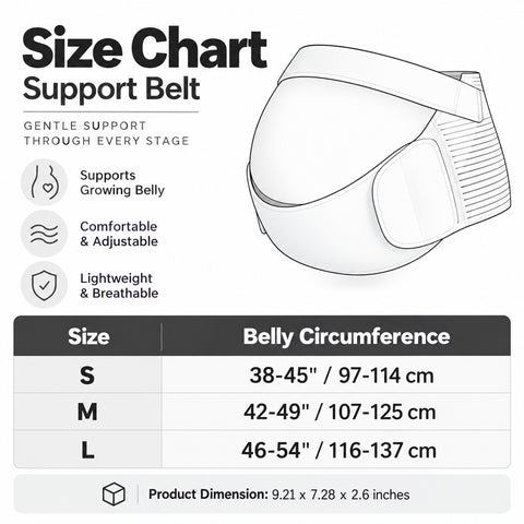 Maternity Belly Band – Adjustable Pregnancy Back and Waist Support