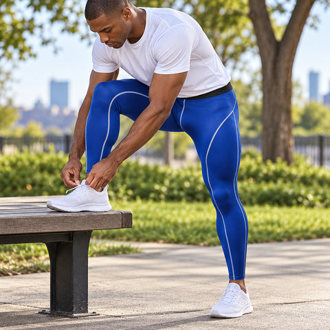 Men's Quick-Dry Compression Pants – Stretch Activewear, One Size