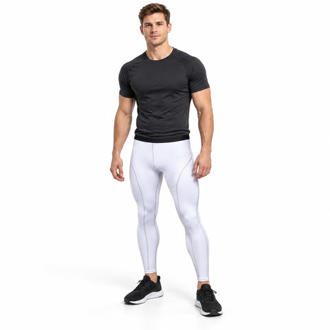 Men's Quick-Dry Compression Pants – Stretch Activewear, One Size