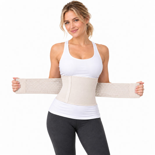 Women's Double Compression Waist Shaper  Adjustable Tummy Control & Back Support Shapewear | Black or Nude