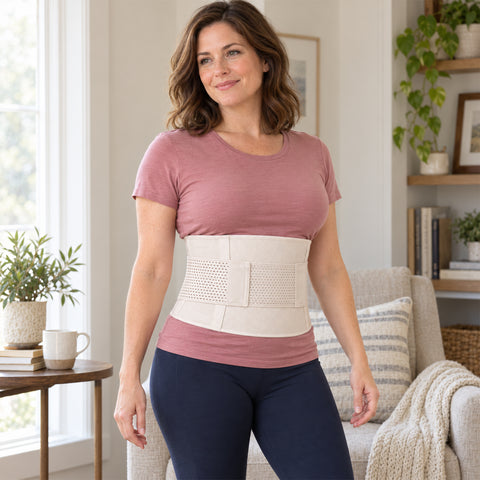 Women's Double Compression Waist Shaper  Adjustable Tummy Control & Back Support Shapewear | Black or Nude