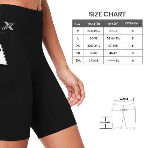 Women's High Waist Breathable Training Running Performance Yoga Shorts (3-Pack)