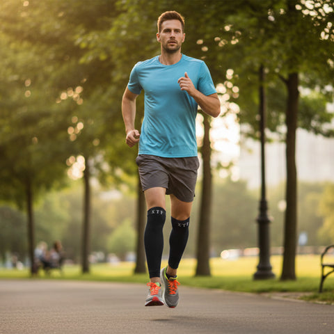 Compression Calf Sleeves (Pair) – Muscle Support & Fatigue Relief for Walking, Running & Daily Activity – Breathable Calf Support Sleeves