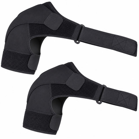 Adjustable Shoulder Support Brace – Left or Right Shoulder Wrap, 1-Pack or 2-Pack