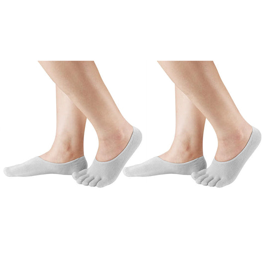2-Pack: Therapeutic Gel Toe Socks Sleeves – Moisturizing Toe Separator Socks for Dry, Cracked Heels & Foot Comfort (Men & Women)