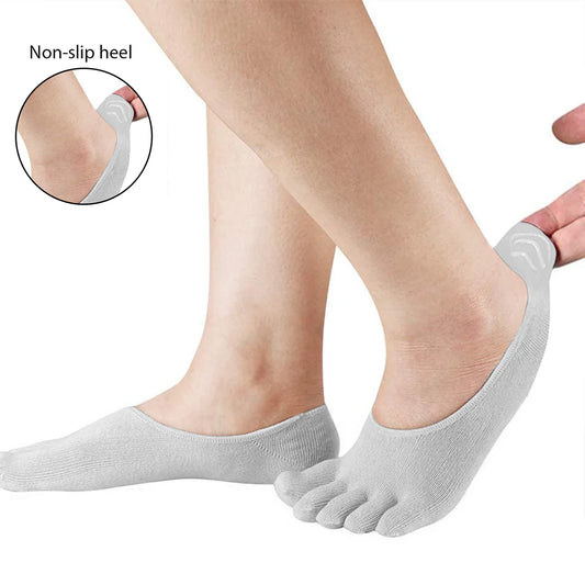 2-Pack: Therapeutic Gel Toe Socks Sleeves – Moisturizing Toe Separator Socks for Dry, Cracked Heels & Foot Comfort (Men & Women)