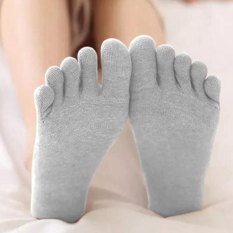 2-Pack: Therapeutic Gel Toe Socks Sleeves – Moisturizing Toe Separator Socks for Dry, Cracked Heels & Foot Comfort (Men & Women)