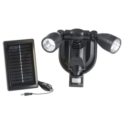 Solar Motion Sensor Light – Twin Adjustable LED Heads for Outdoor Use