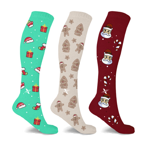 Holiday Fun Knee High Compression Socks