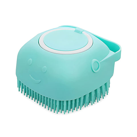 Pet Bath Brush with Shampoo Dispenser – Soft Silicone Dog & Cat Scrubber for Grooming, Washing & Gentle Massage (1 Pack or 2-Pack)