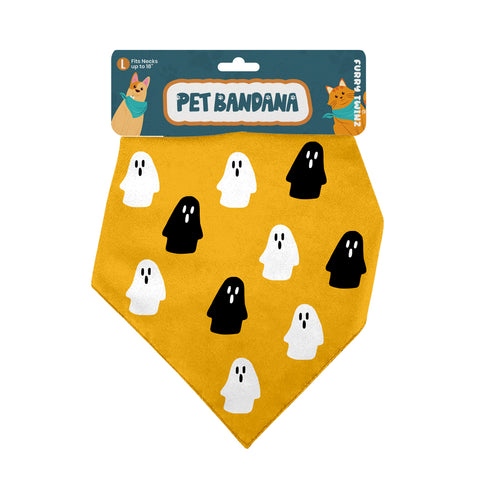 Halloween Pet Bandana – Triangle Scarf for Dogs and Cats, Comfortable Lightweight Polyester, One Size Fits Most