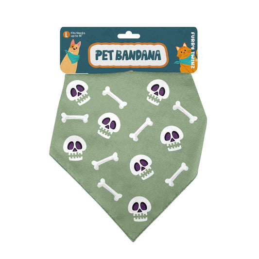 Halloween Pet Bandana – Triangle Scarf for Dogs and Cats, Comfortable Lightweight Polyester, One Size Fits Most