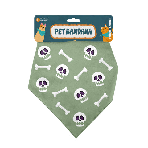 Halloween Pet Bandana – Triangle Scarf for Dogs and Cats, Comfortable Lightweight Polyester, One Size Fits Most