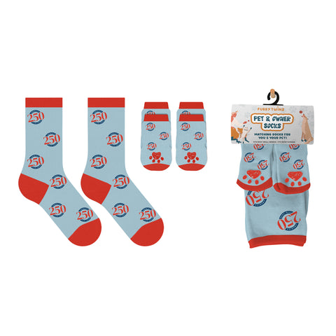 Novelty Matching Pet and Owner Fun Socks Pet Lover Gifts