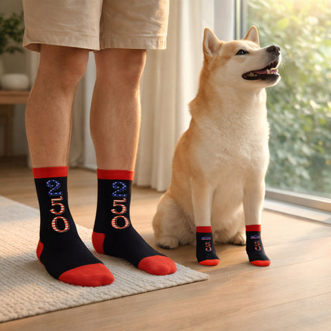 Novelty Matching Pet and Owner Fun Socks Pet Lover Gifts