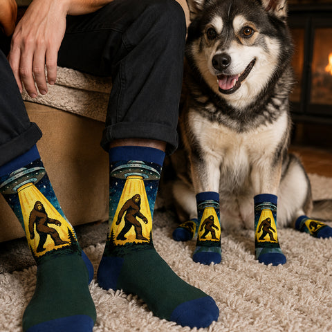 Novelty Matching Pet and Owner Fun Socks Pet Lover Gifts