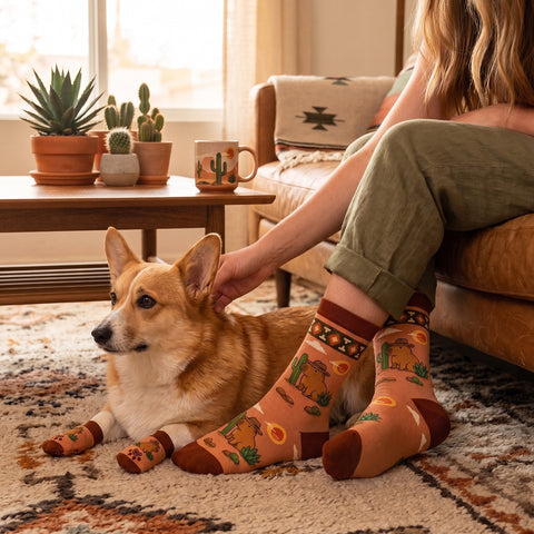 Novelty Matching Pet and Owner Fun Socks Pet Lover Gifts