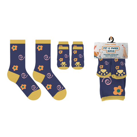 Novelty Matching Pet and Owner Fun Socks Pet Lover Gifts