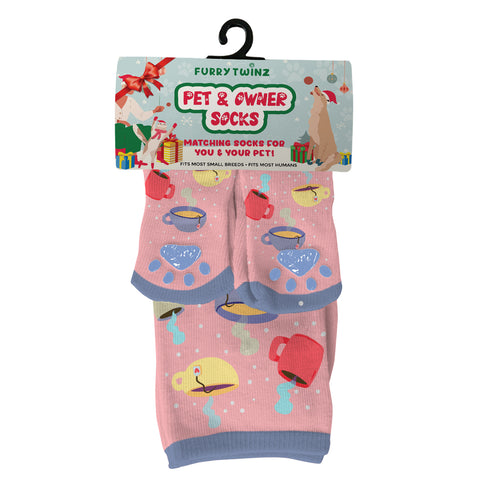 Novelty Matching Pet and Owner Fun Socks Pet Lover Gifts