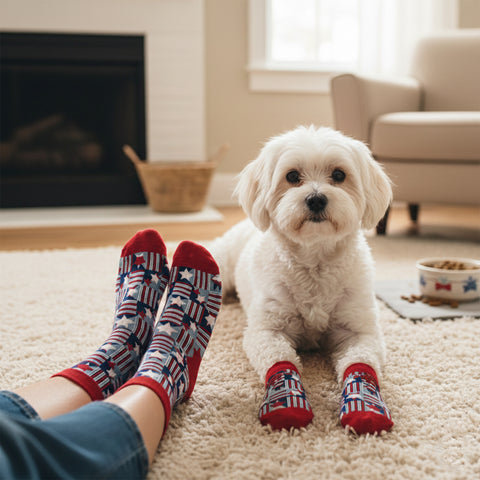 Novelty Matching Pet and Owner Fun Socks Pet Lover Gifts