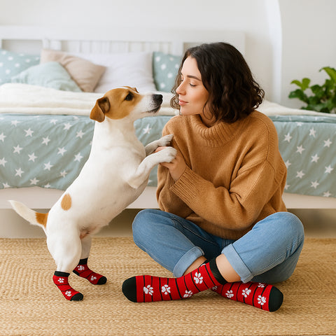Novelty Matching Pet and Owner Fun Socks Pet Lover Gifts