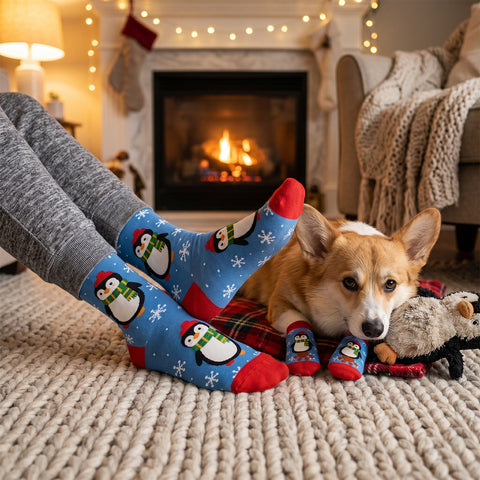 Novelty Matching Pet and Owner Fun Socks Pet Lover Gifts